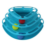 Top Quality Funny Cat Pet Toy Cat Toys Intelligence Triple Play Disc Cat Toy Balls Ball Toys Pets Green Orange