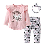 3Pcs Newborn Baby Girl Clothes