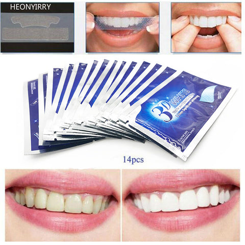 28Pcs/14Pair 3D White Gel Teeth Whitening